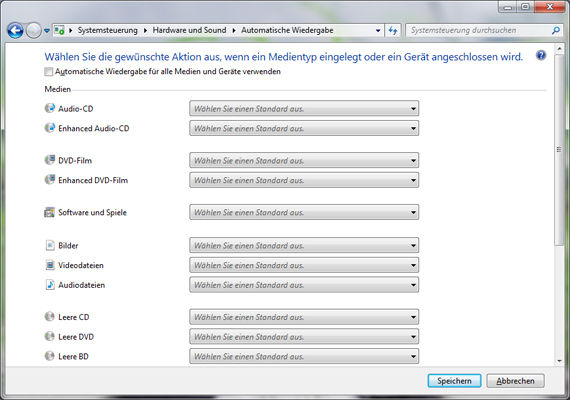 Automatische Wiedergabe